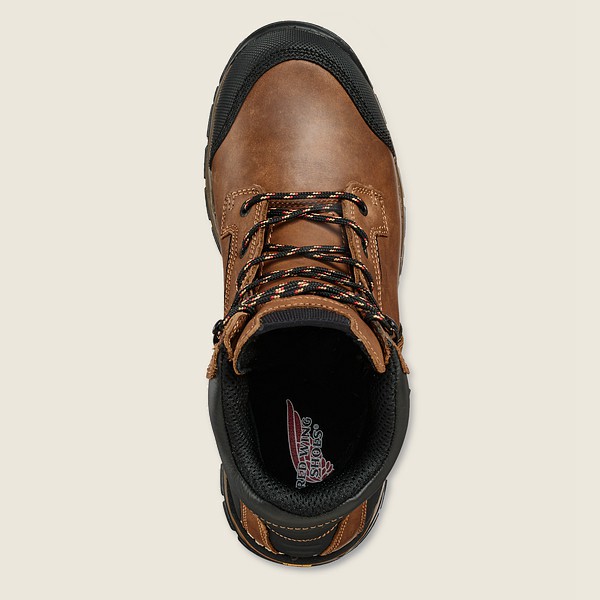 Red Wing Iş Botu Erkek - Flexforce® - 6-Inch Waterproof Soft Toe - Kahverengi/Siyah - 43QWDSPAH